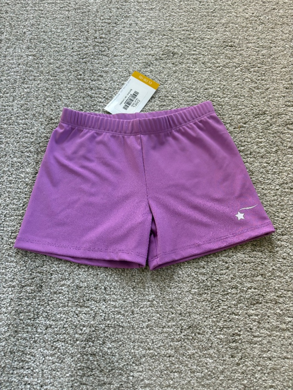 Destira Compression Sport Short Gymnastics Lilac NWT Size CL 10-12